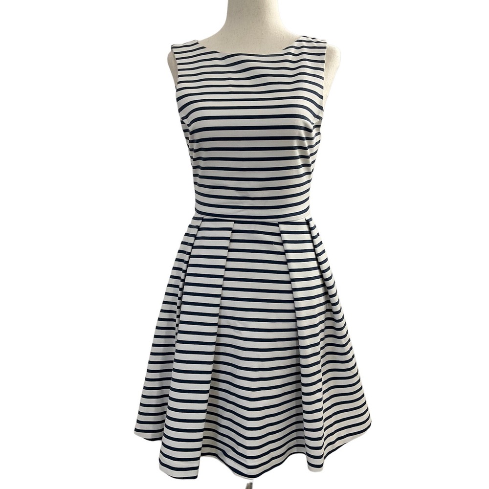 Zara Basic Size XS Open Back Stripes Fit Fare Dress | 0253